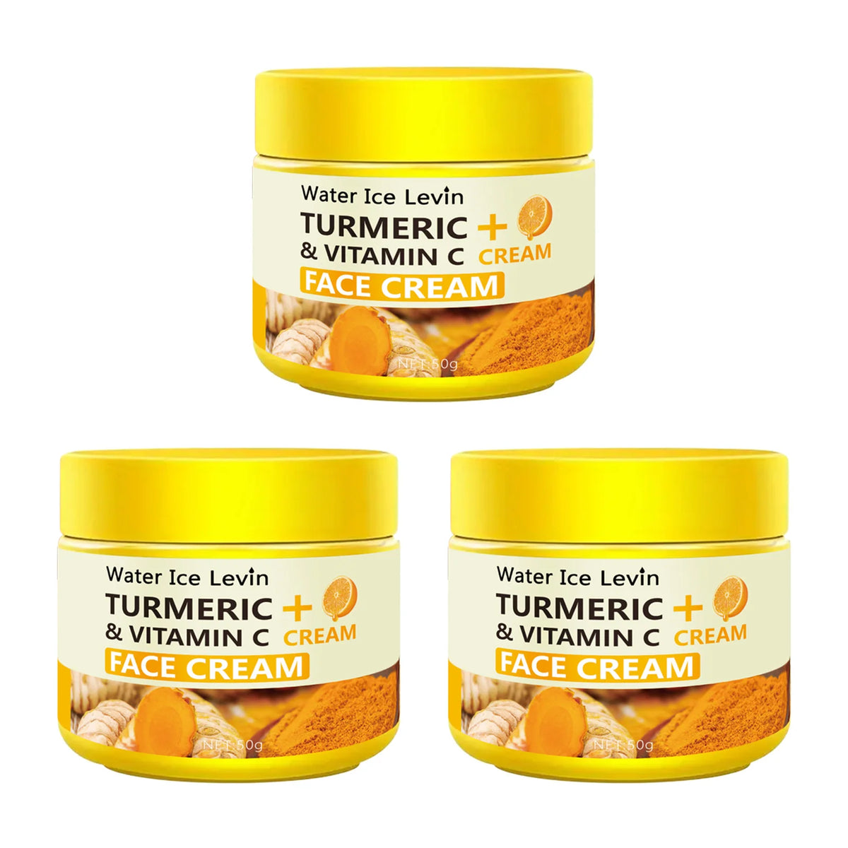 Turmeric and Vitamin C Face Cream Brightening Moisturizer for Glowing Skin