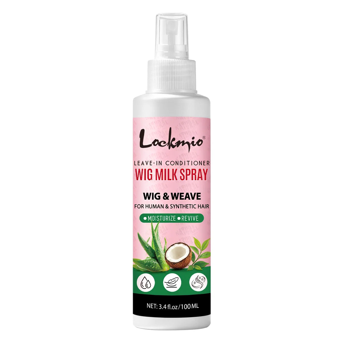 100ml Leave-in Wig Milk Spray Conditioner for Human and Synthetic Hair