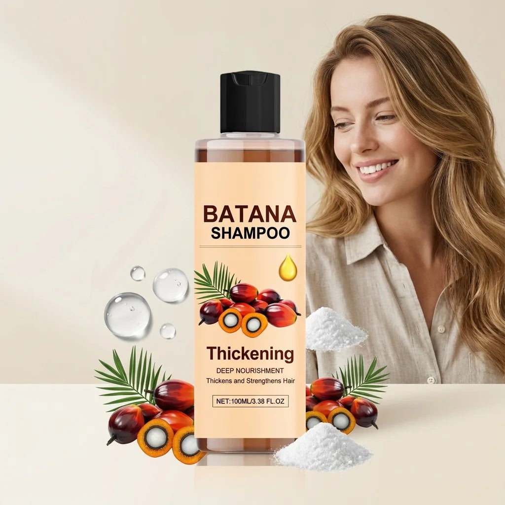 Batana Oil Hair Shampoo 100ml for Thickening and Strengthening Hair