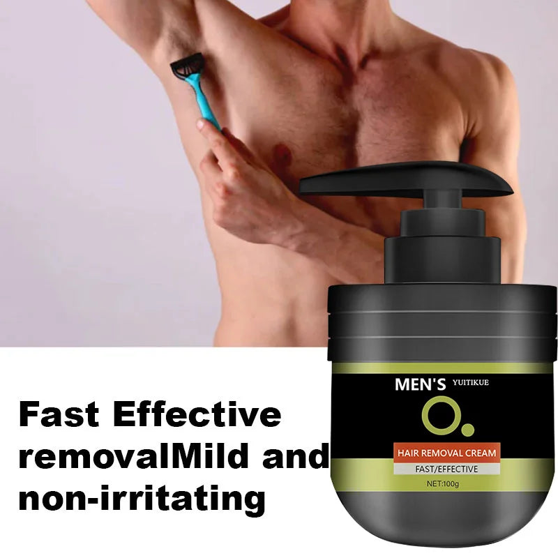 Mens Hair Removal Cream 100g Gentle Body Depilatory for Smooth Skin
