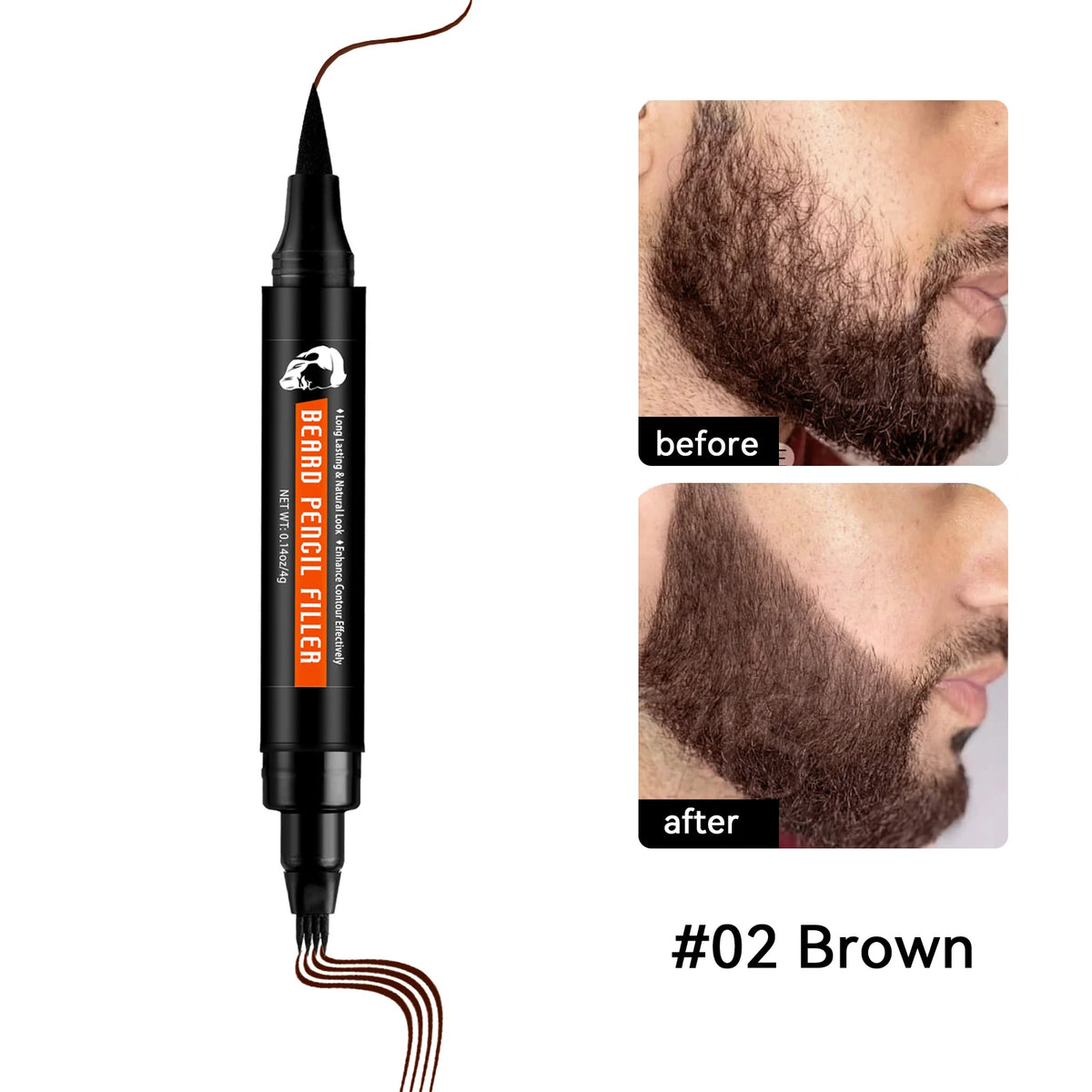 Goiple Hairline Powder and Beard Pen Hair Root Touch Up Concealer Set