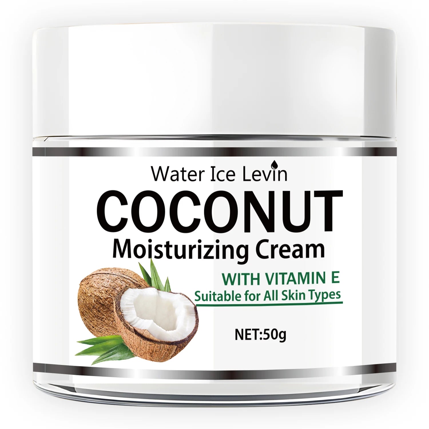 Coconut Oil Moisturizing Cream Vitamin E Facial Skin Hydrating Lotion - 7