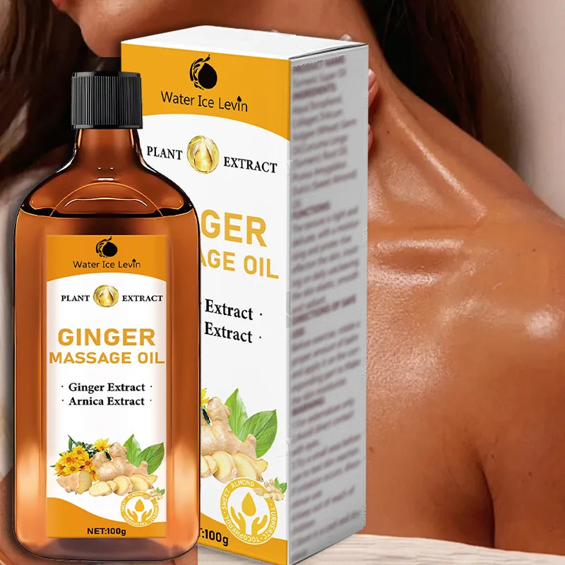 Cold Pressed Ginger Massage Oil Moisturizing Body and Skin Care