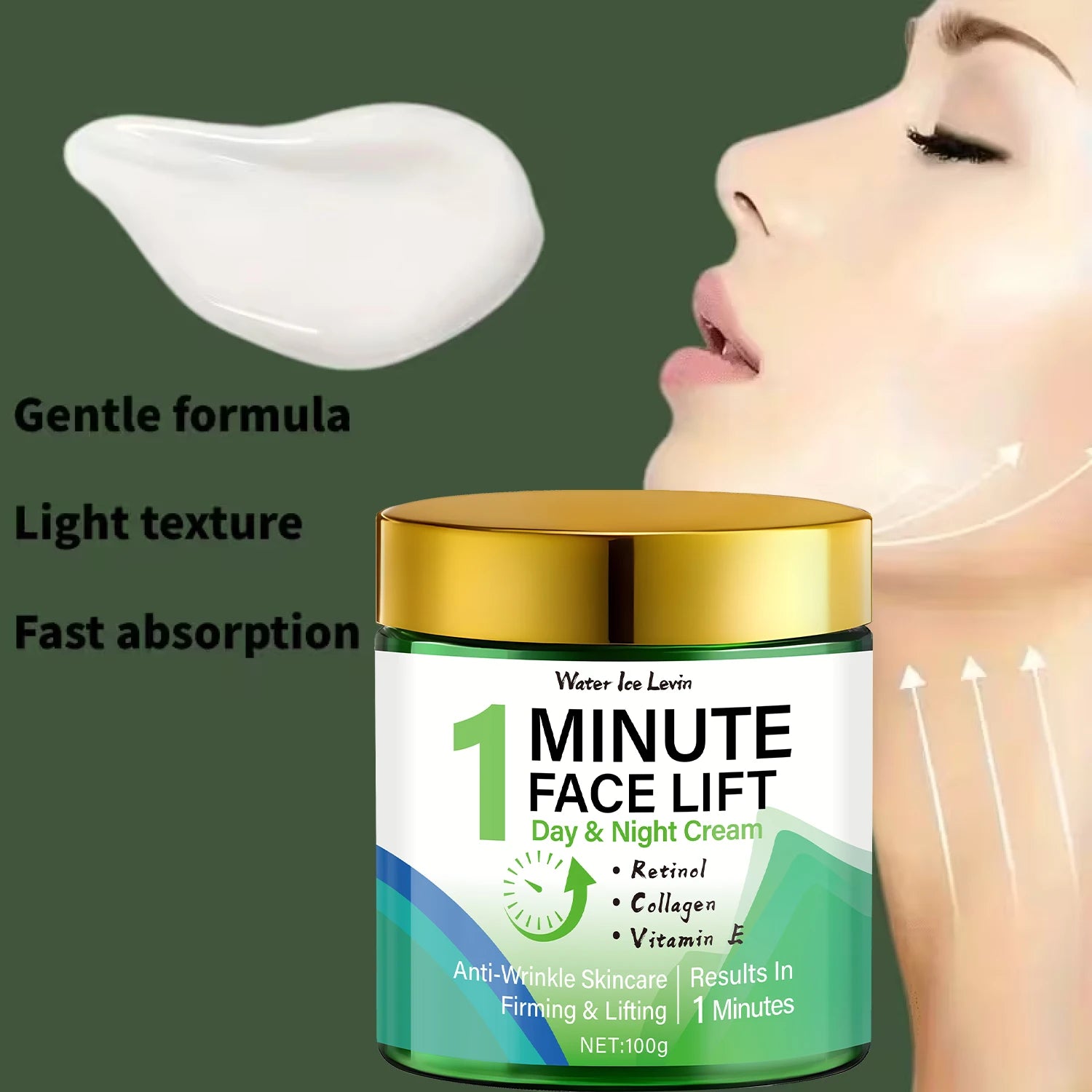 Water Ice Levin 1 Minute Face Lift Retinol and Collagen Firming Cream - 3