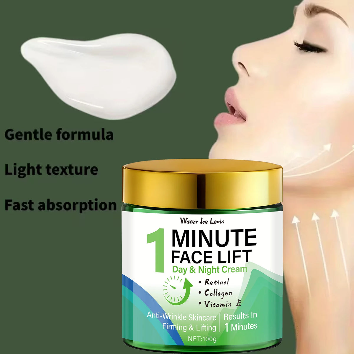 Water Ice Levin 1 Minute Face Lift Retinol and Collagen Firming Cream