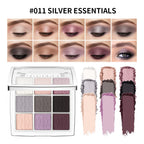 9-Color Pigmented Eyeshadow Palette for Everyday Makeup Looks
