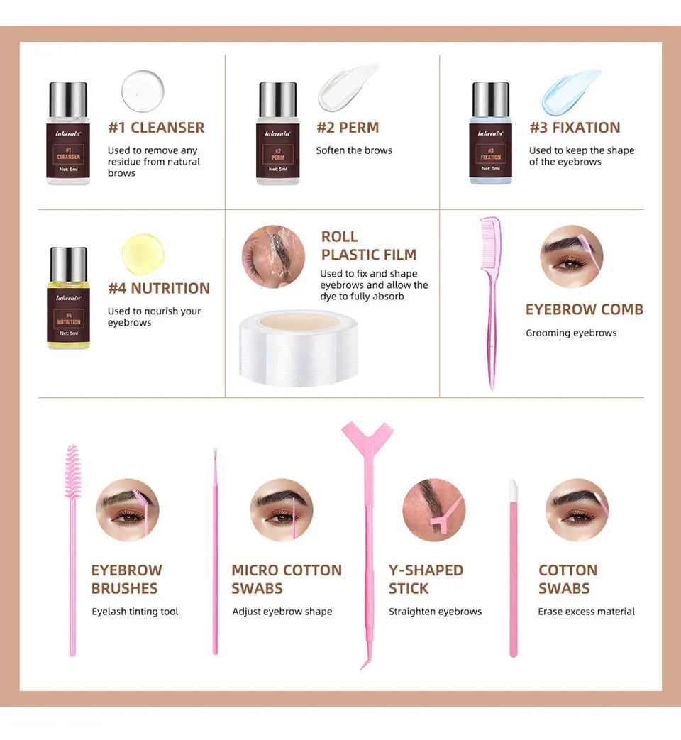 Professional Eyebrow Lamination Kit for Full and Defined Brows