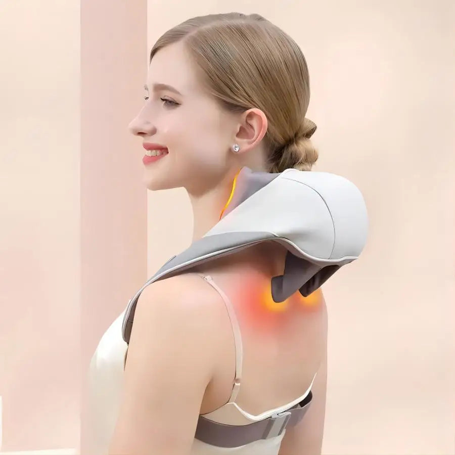 Wireless 6D Deep Tissue Neck and Shoulder Massager with Heat