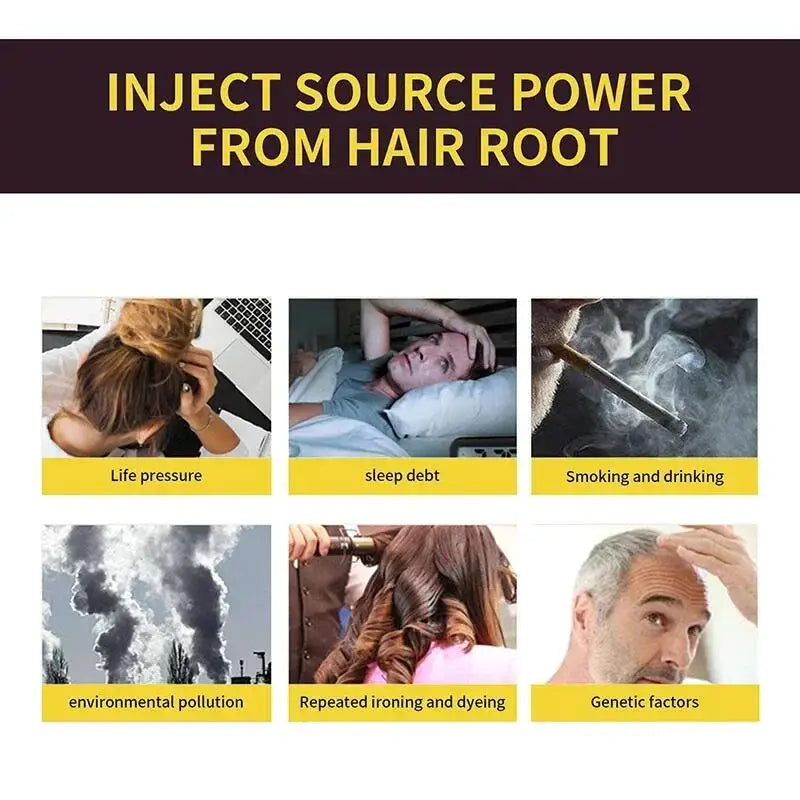 100ml 3 in 1 Herbal Hair Dye Shampoo for Gray Hair Coverage