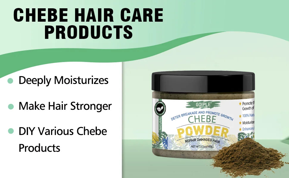 Goiple Chebe Powder and Rosemary Hair Growth Oil Treatment Set