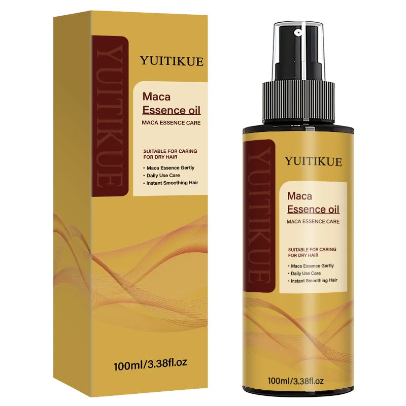 Maca Hair Essence Oil Moisturizing Serum for Dry Frizzy Hair 100ml