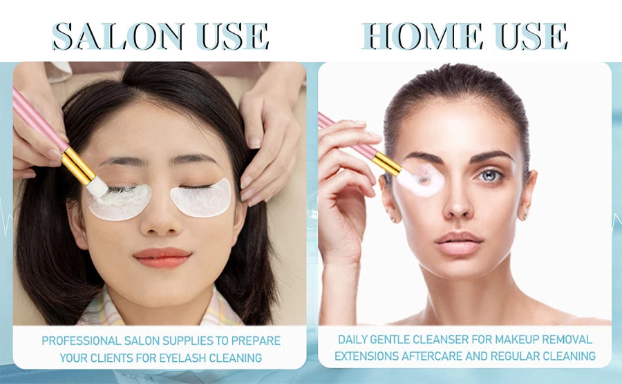 100ml Eyelash Extension Shampoo Foam Cleanser with Cleaning Tool Kit