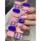 Christmas Semi-Cured Gel Nail Wraps with Winter Snowflake Designs