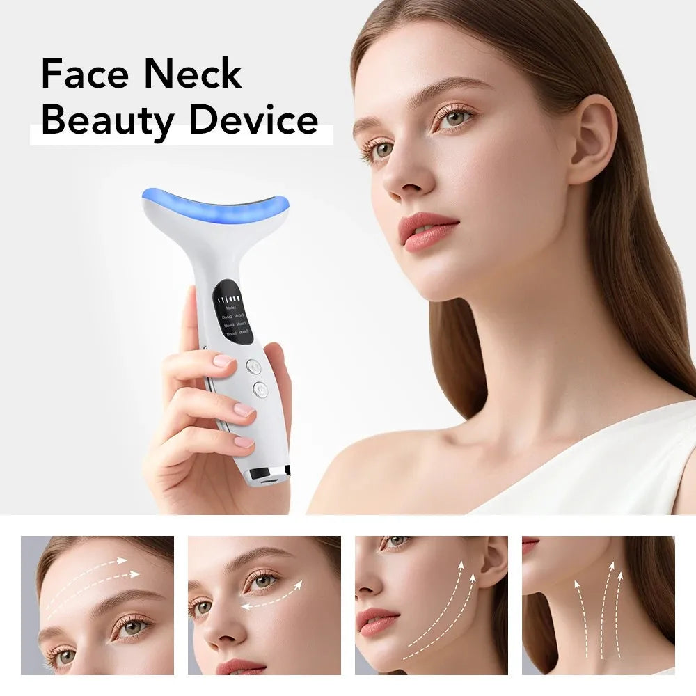 7-Color LED Neck and Face Lifting Massager - 4
