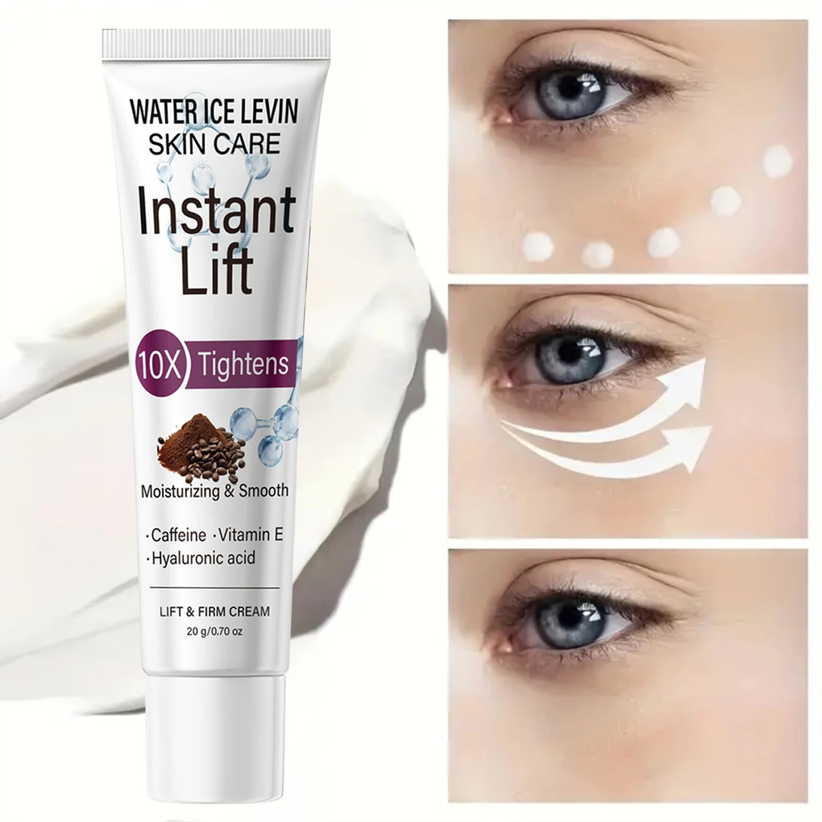 Water Ice Levin Caffeine Eye Cream Firming Anti Aging Moisturizer - 5