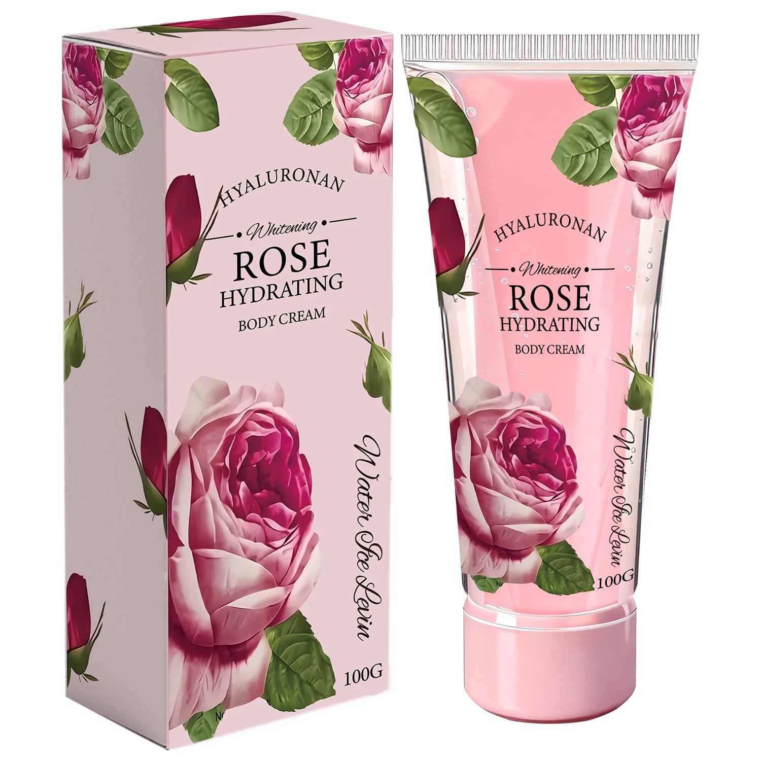 Water Ice Levin Rose Body Cream Hydrating Firming Moisturizer - 7