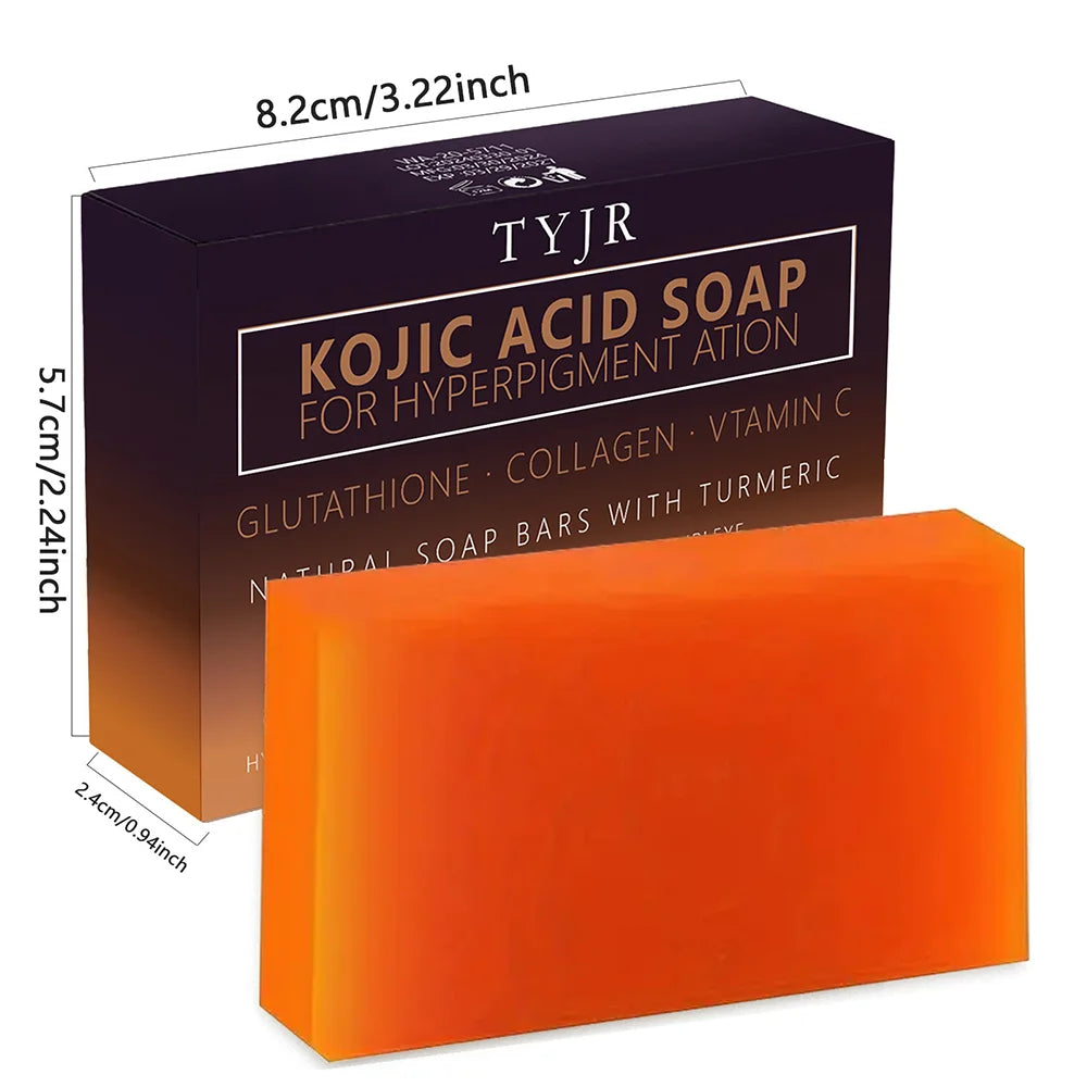Turmeric Kojic Acid Soap Brightening Exfoliating Face and Body Bar