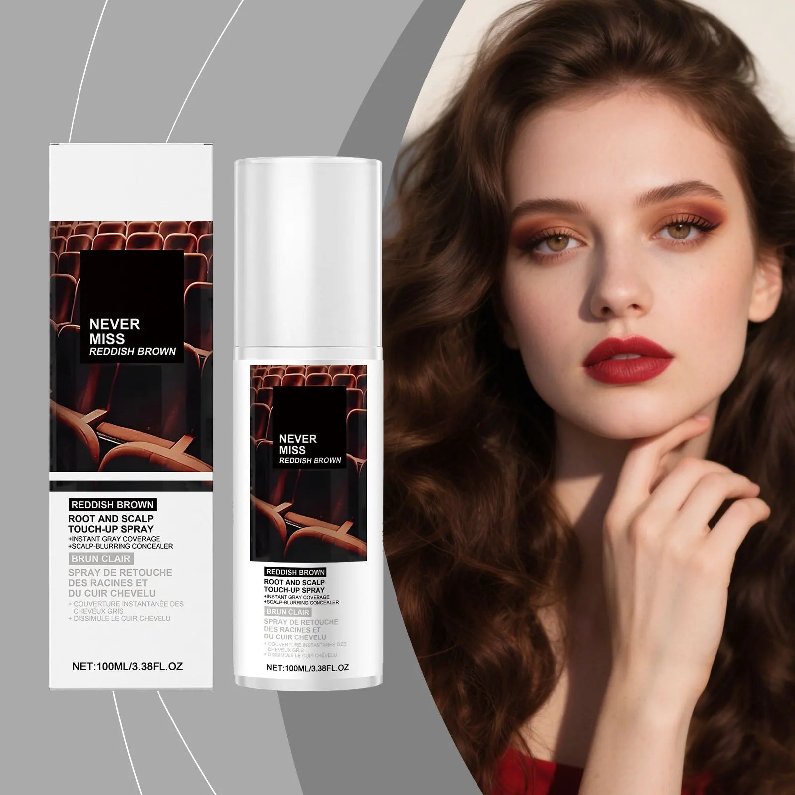 Temporary Hair Color Spray Root and Scalp Concealer 100ml - 1