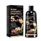 5-in-1 Plant Based Hair Coloring Shampoo Gray Hair Coverage 100ml