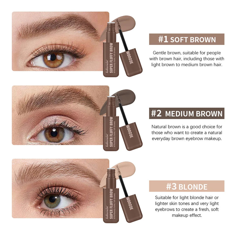 Volumizing Eyebrow Mousse Gel for Fuller Brows