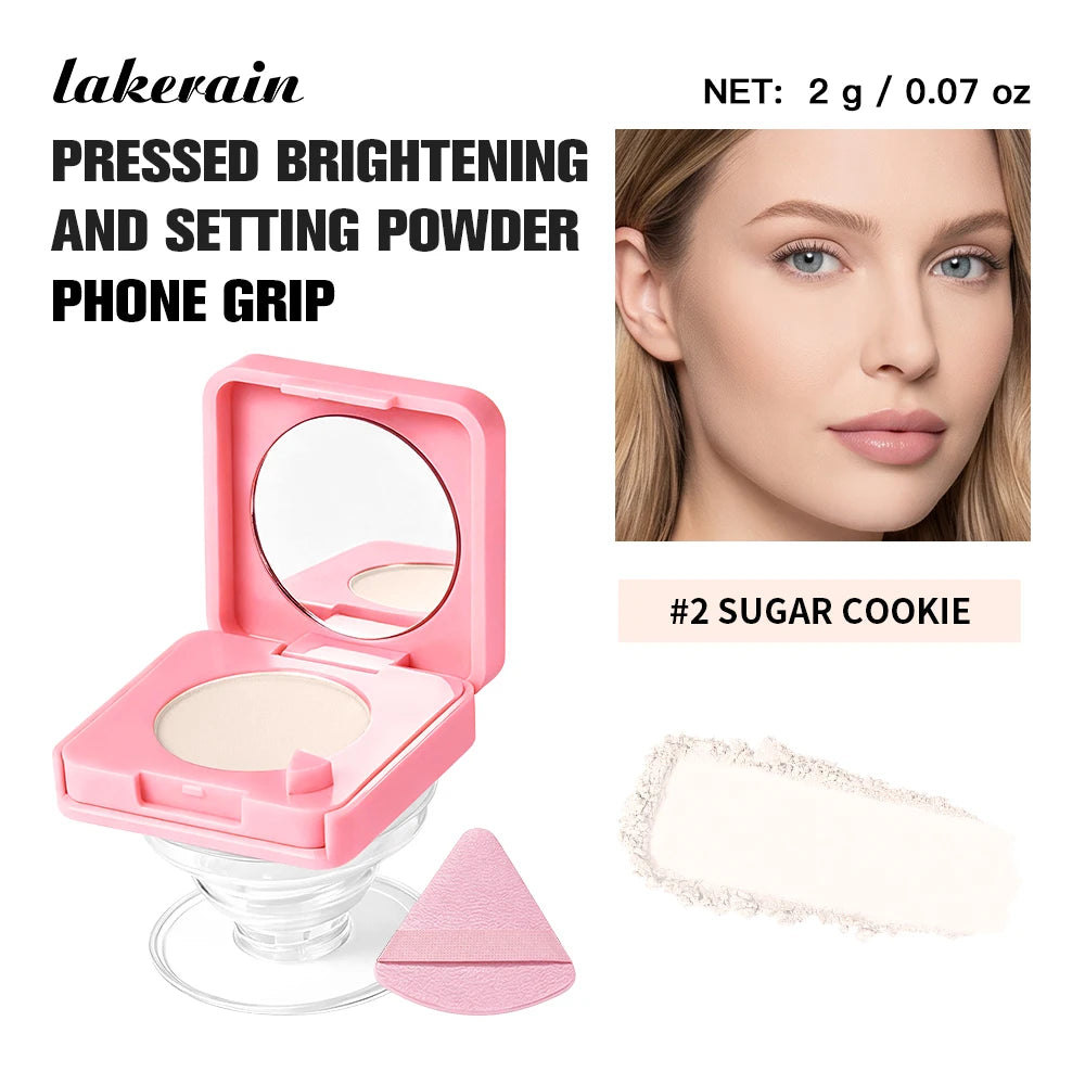 2-in-1 Matte Pressed Powder and Phone Grip with Mirror - 21