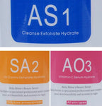 Aqua Peeling Solution Set AS1 SA2 AO3 for Hydra Dermabrasion Facial