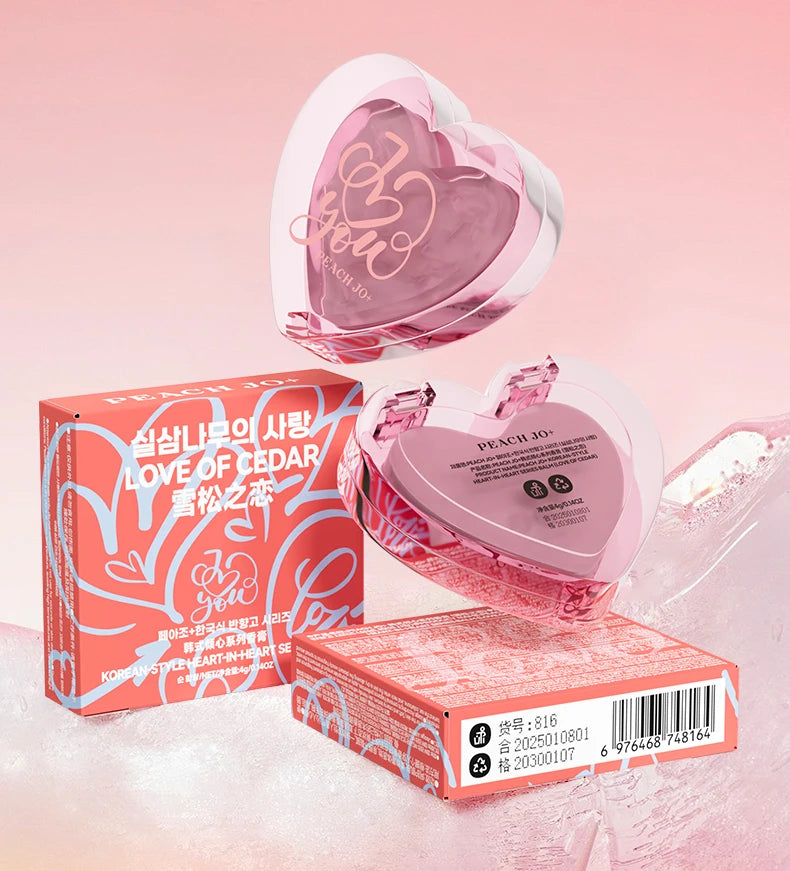 Solid Perfume Heart Tin Portable Fragrance Balm for Travel and Dating - 20