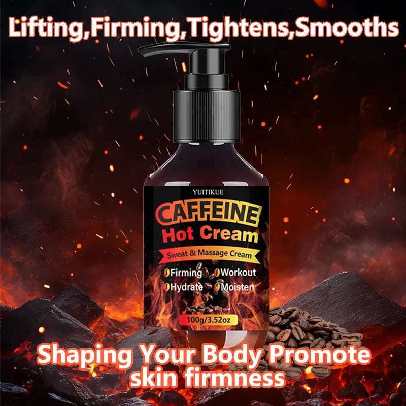 Yuitikue Caffeine Hot Cream Firming Sweat and Workout Body Massage Gel