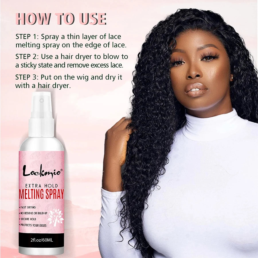 Lockmio Wig Installation Kit Hair Wax Stick Melting Spray Edge Control