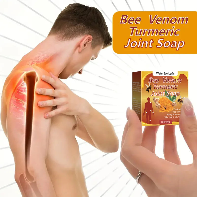 Bee Venom Turmeric Joint Soap Moisturizing Cleansing Bar 100g