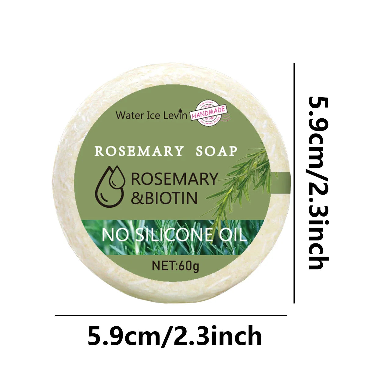 Rosemary Shampoo Bar Hair Strengthening and Moisturizing Cleansing Soap - 4