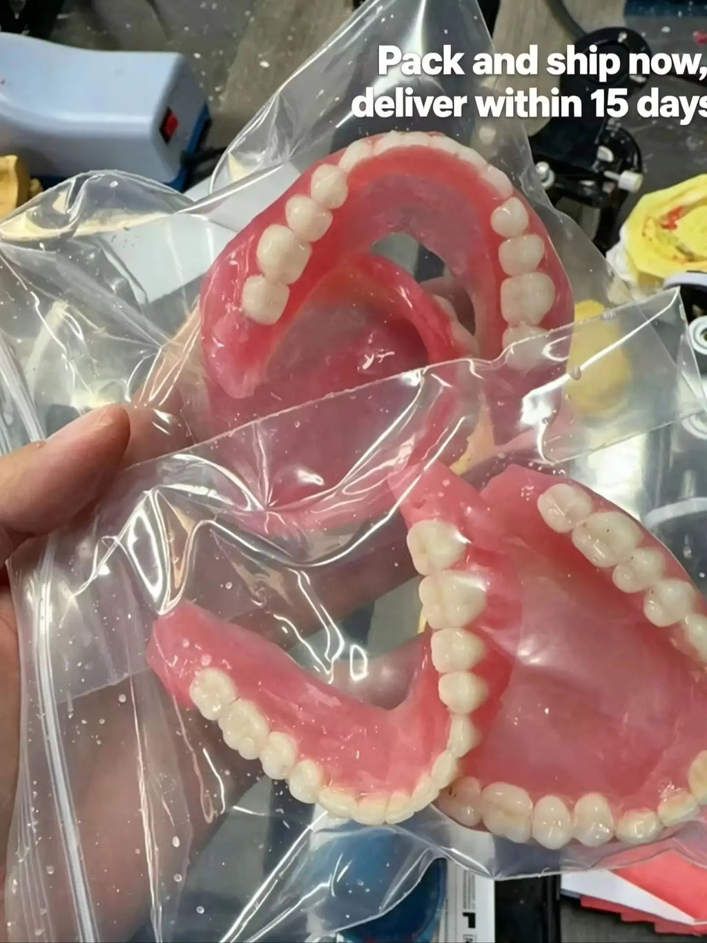 Temporary Cosmetic Denture Set for Instant Smile