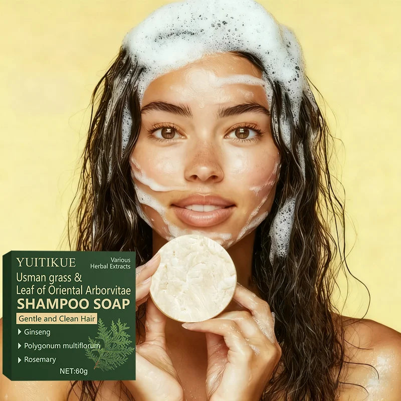 Cypress Leaves Ginseng and Rosemary Shampoo Bar 60g