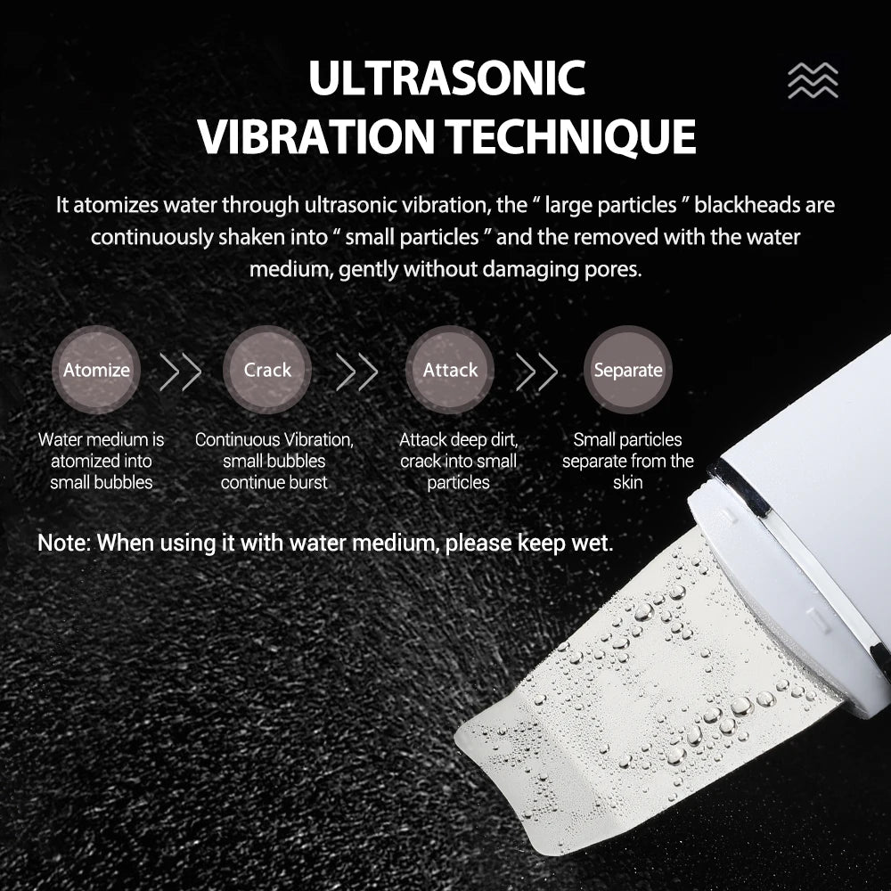 Ultrasonic Facial Skin Scrubber for Deep Pore Cleaning and Lifting - 13