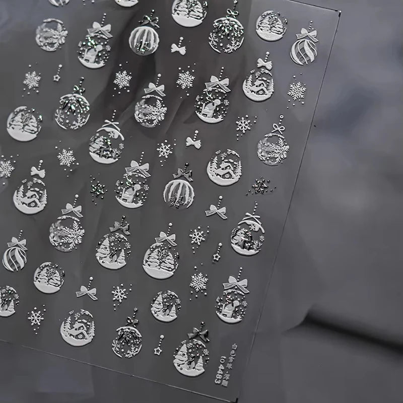 3D Christmas Cartoon Nail Art Stickers - 61