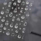3D Christmas Cartoon Nail Art Stickers