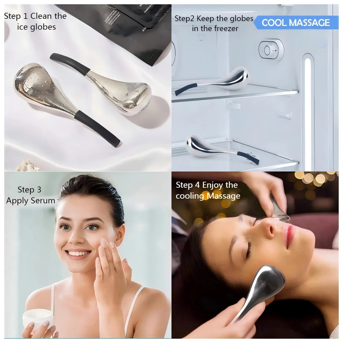 Stainless Steel Cryo Sticks for Facial Cooling and Puffiness Relief - 6