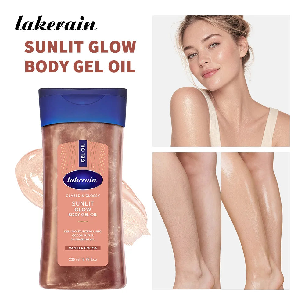 Hydrating Shimmer Body Gel Oil for Radiant Skin - 2