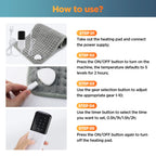 Electric Heating Pad for Body Pain Relief and Relaxation