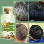 Natural Plant Herbal Extract Hair Dye Shampoo for Gray Hair Coverage