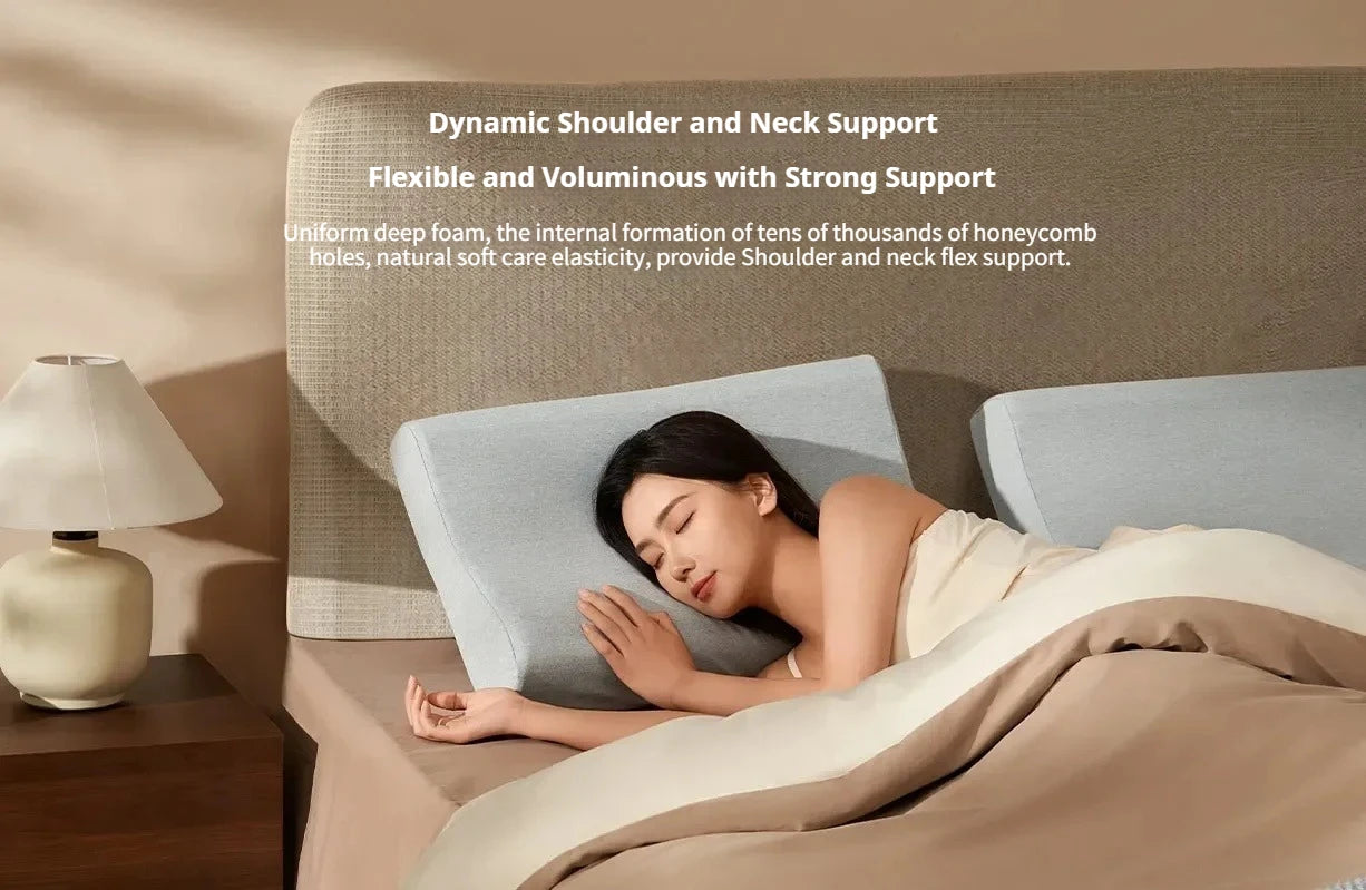 Mijia Natural Latex Pillow Pro Orthopedic Neck Support Sleep Bedding - 9
