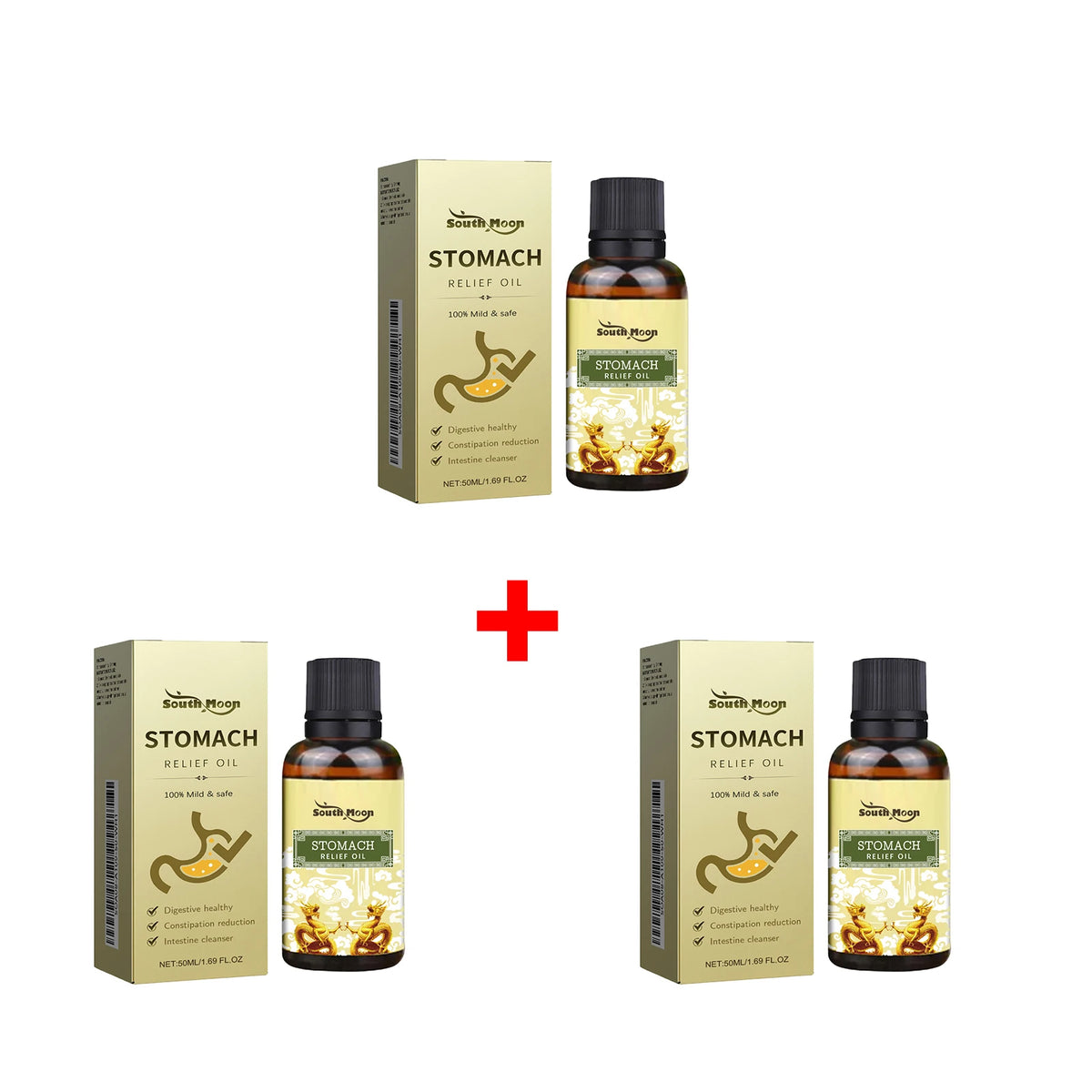 Herbal Abdominal Massage Oil for Natural Stomach Relief