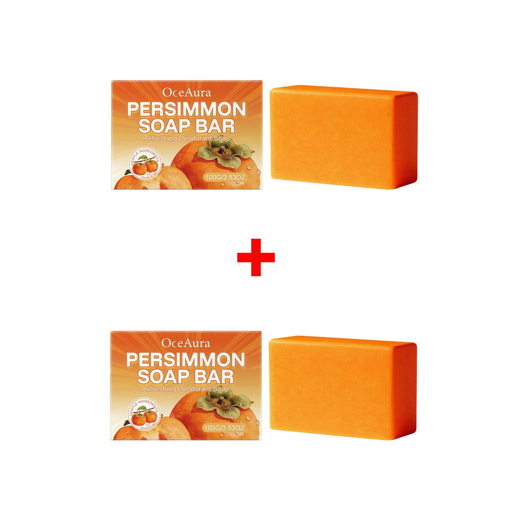Natural Persimmon Deodorizing Soap Bar for Body Odor