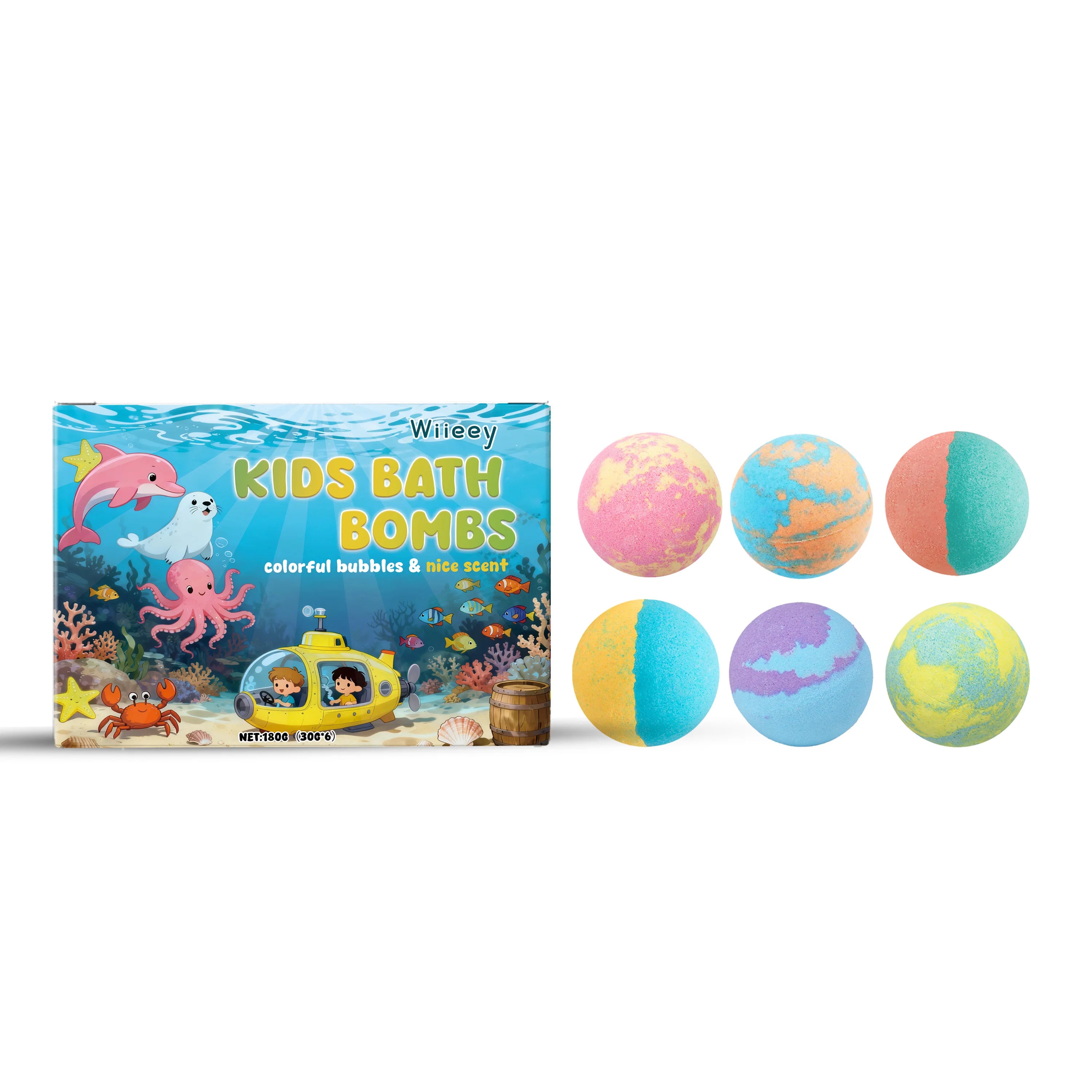 Kids Moisturizing Bath Bomb Gift Set - 7