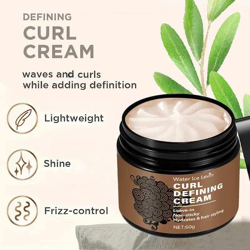 60g Moisturizing Curl Styling Cream for All Hair Types - 9