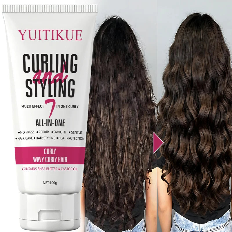 7-in-1 Curling Cream 100g for Curly and Wavy Hair