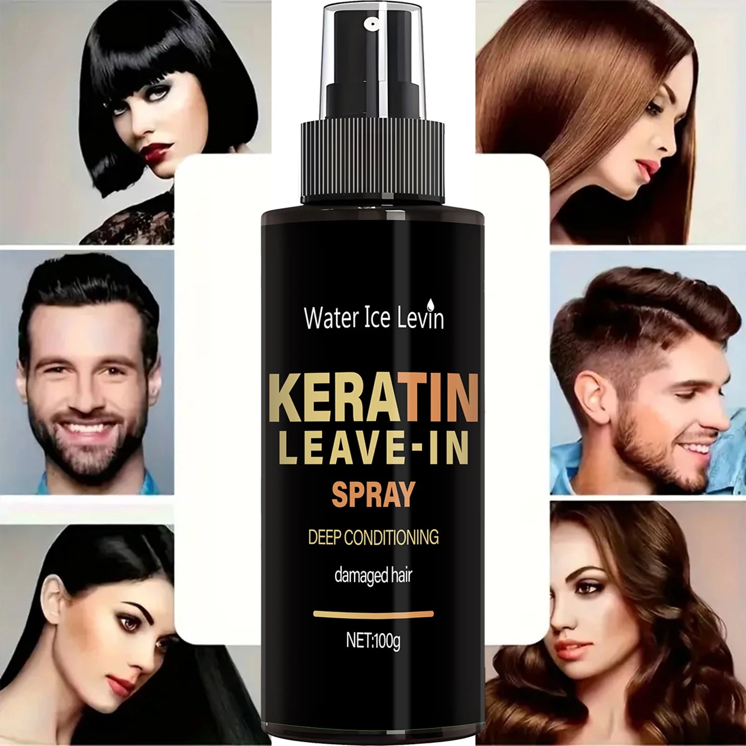 Keratin and Biotin Leave In Hair Spray Deep Conditioning Treatment 100g - 3