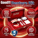 Comfortable Silicone Denture Set with Care and Storage Kit