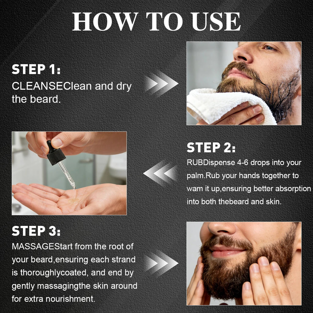 LOCKMIO Beard Care Kit Men Grooming Set Oil Balm and Styling Tools