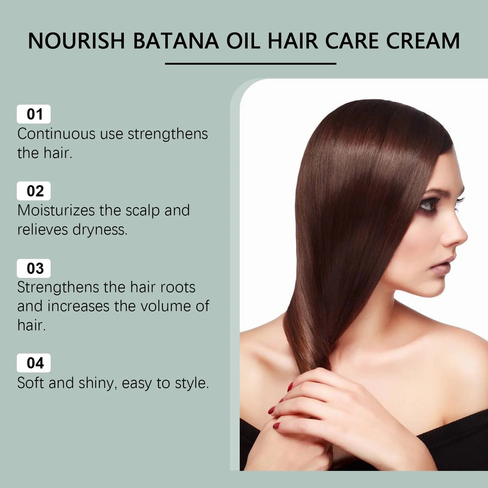 Batana Oil Hair Care Cream Hydrating Strengthening Hair Mask 80g - 4
